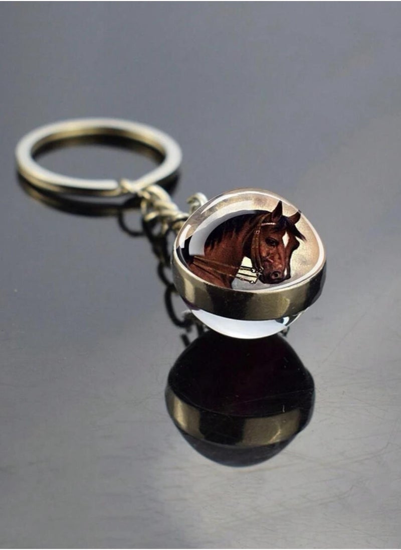 Generic Ball shaped metal keychain  - Image 1