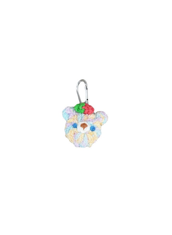 Han Feng Cartoon Doll For Apple Airtag Locator Protective Cover Pet Anti-lost Tracker Protective Case-Color:Strawberry Hat Bear-Applicable Model:Airtag