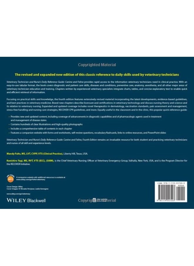 Veterinary Technician and Nurse's Daily Reference Guide: Canine and Feline  - Image 2
