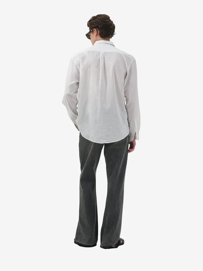 Giesto White GIESTO Regular Fit Poplin Button-Up Shirt for Men | Best Price UAE