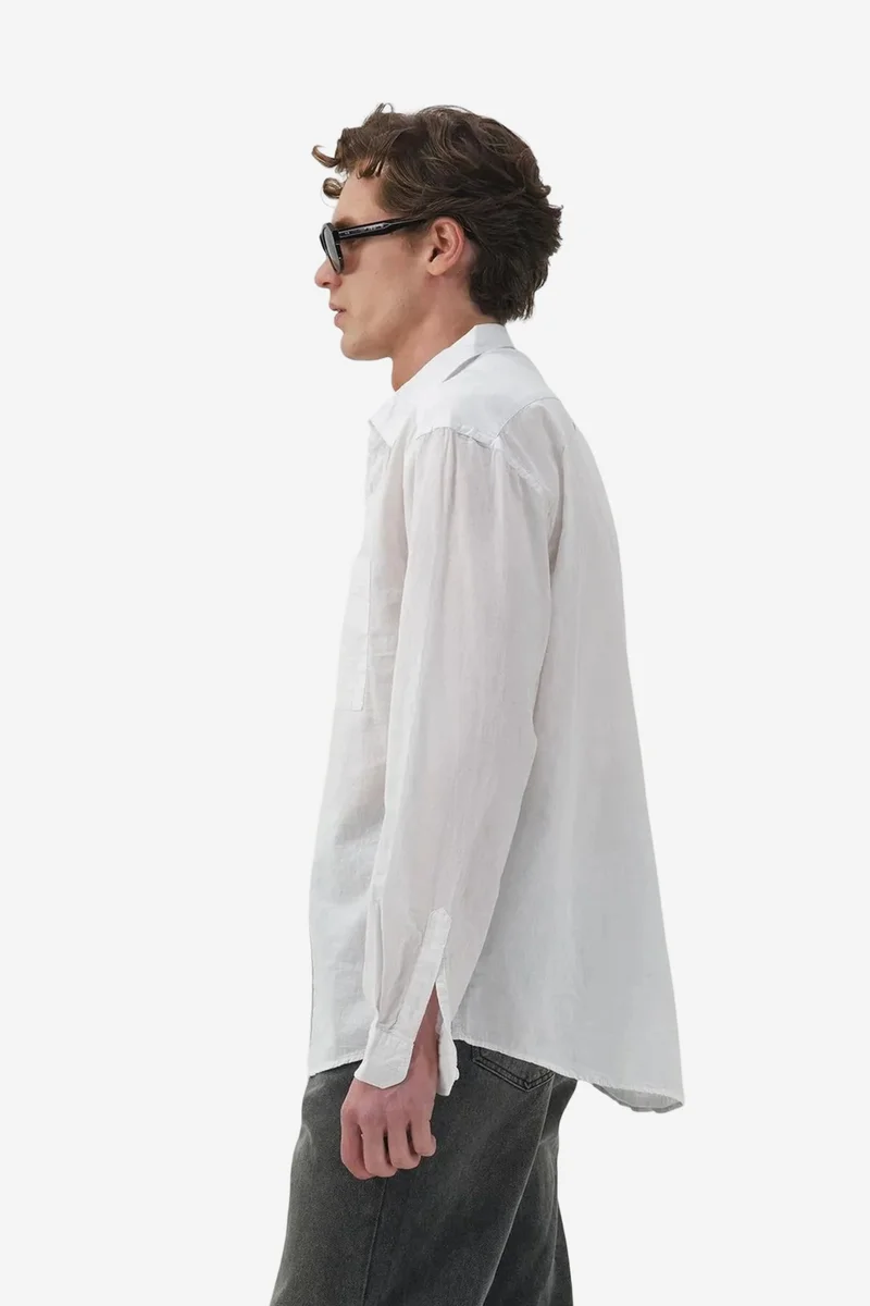 Giesto White GIESTO Regular Fit Poplin Button-Up Shirt for Men | Best Price UAE