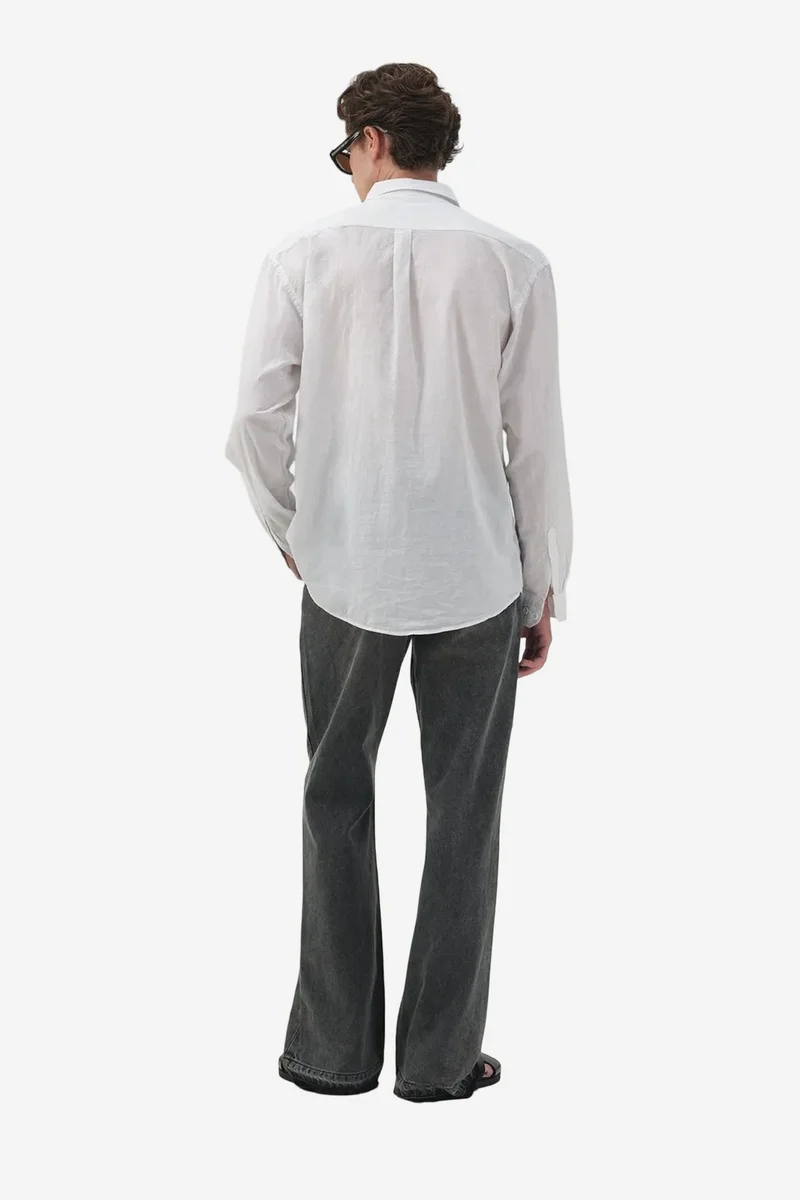 Giesto White GIESTO Regular Fit Poplin Button-Up Shirt for Men | Best Price UAE
