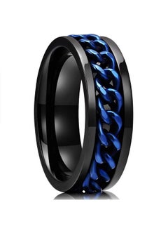 8Mm Black Blue Spinner Ring Stainless Steel Fidget Ring Anxiety Ring For Men(11) - pzsku/Z135F10078B1BBD96F840Z/45/_/1697459208/235c95be-b543-429e-8131-f0294fd761d9