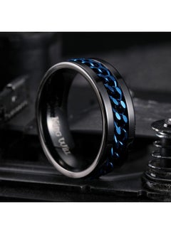 8Mm Black Blue Spinner Ring Stainless Steel Fidget Ring Anxiety Ring For Men(11) - pzsku/Z135F10078B1BBD96F840Z/45/_/1697459218/02001634-3e6a-42f6-ae5e-6f48cced3c96