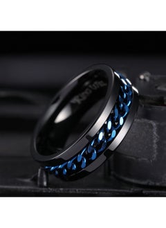 8Mm Black Blue Spinner Ring Stainless Steel Fidget Ring Anxiety Ring For Men(11) - pzsku/Z135F10078B1BBD96F840Z/45/_/1697459224/7d640a72-3f99-4305-8602-b5ce5e54362c