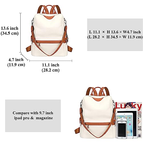 TrueArch Stylish Grained Textured Laptop Backpack Crossbody Shoulder Laptop Backpack With Inner Padded Pocket & Adjustable Strap - Image 5