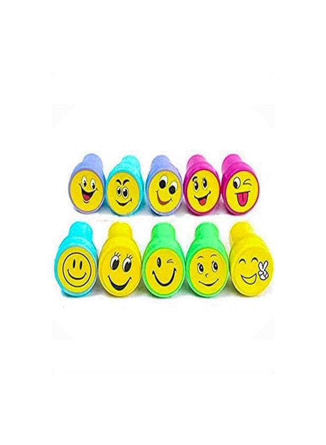 ROSEFAIR Emoticon Stamper Set for Kids, Pre-Inked Emoji Stamps, Party Favours and School Supplies, Gift for Boys Girls, Multi Colour (20) - Image 2