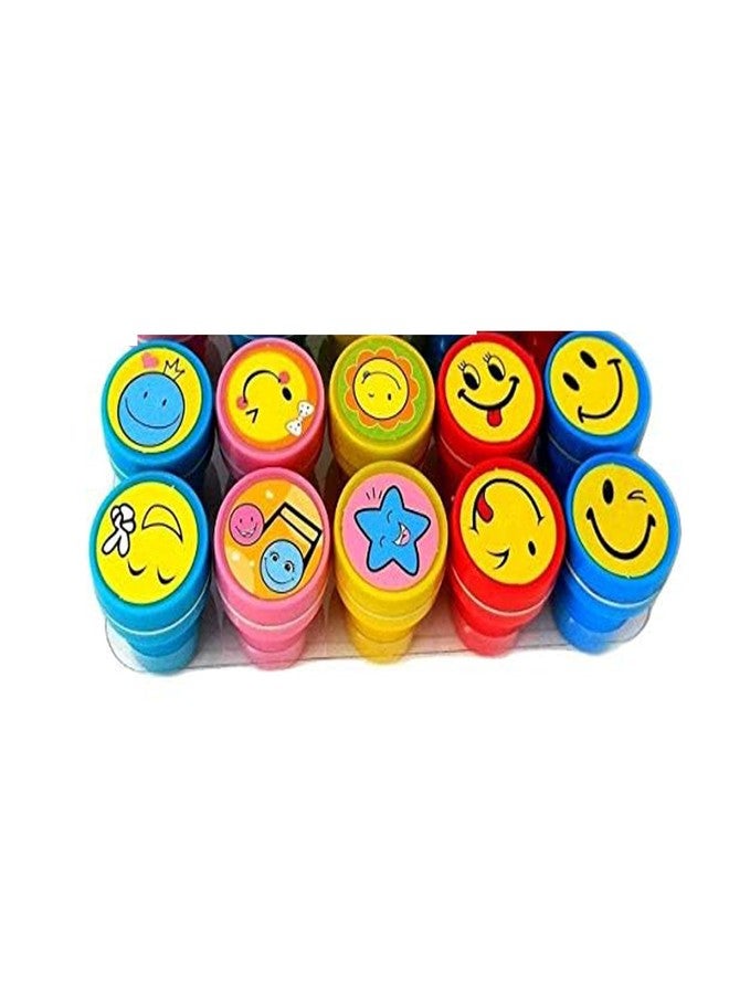 ROSEFAIR Emoticon Stamper Set for Kids, Pre-Inked Emoji Stamps, Party Favours and School Supplies, Gift for Boys Girls, Multi Colour (20) - Image 3