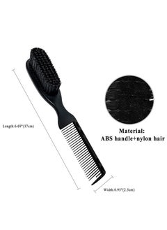 KHAJUL Retro Beard Brush Electroplated Plastic Handle Hairdressing Tool for Men and Women  - Image 3