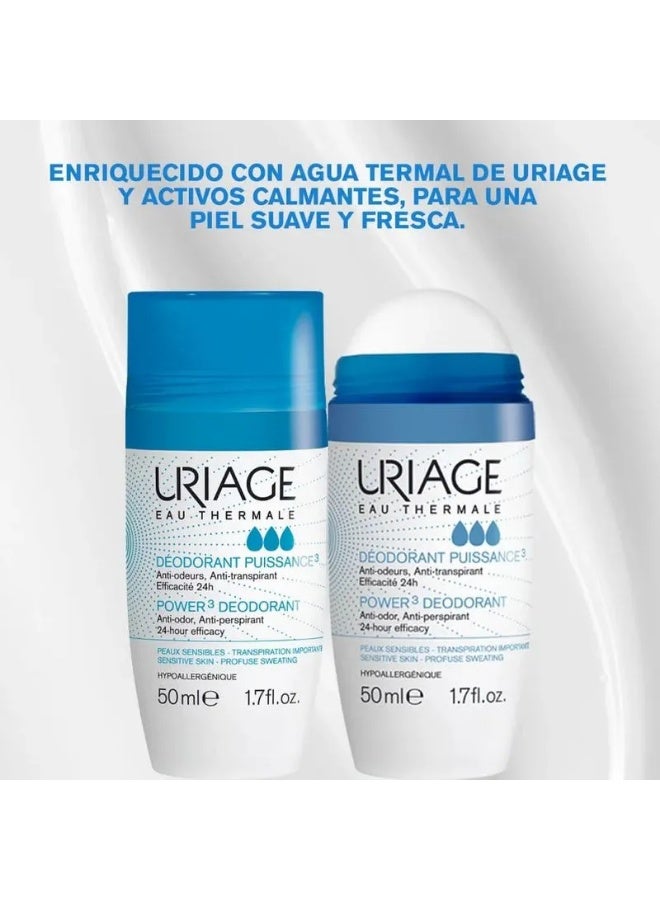 Uriage Roll-On Deodorant 50ml (Sweating) - Image 3