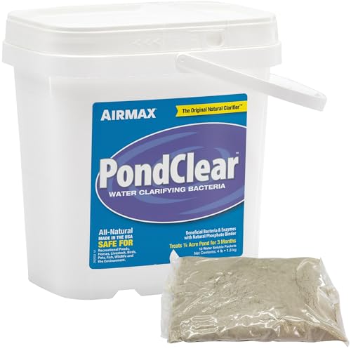 Airmax PondClear Packets, Beneficial Bacteria & Enzyme Clarifier Treatment with Ecoboost PRx, Clear & Clean Pond & Lake Water, Safe for Fish, 12-Count - Image 1