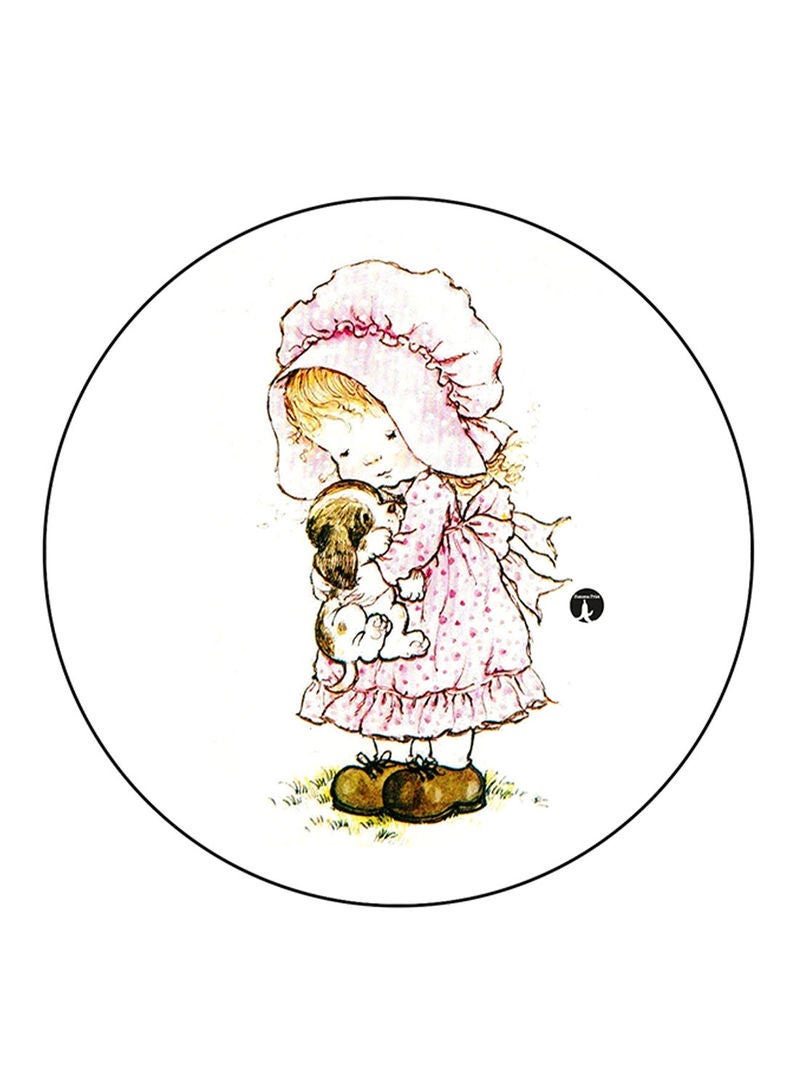 Girl Printed Mouse Pad Multicolour