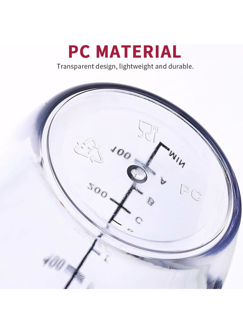 Generic Plastic Cocktail Shaker, Drink Mixer Hand Shaker Cup with Scales, Cocktail Shaker Clear (17 oz / 500cc)  - Image 4