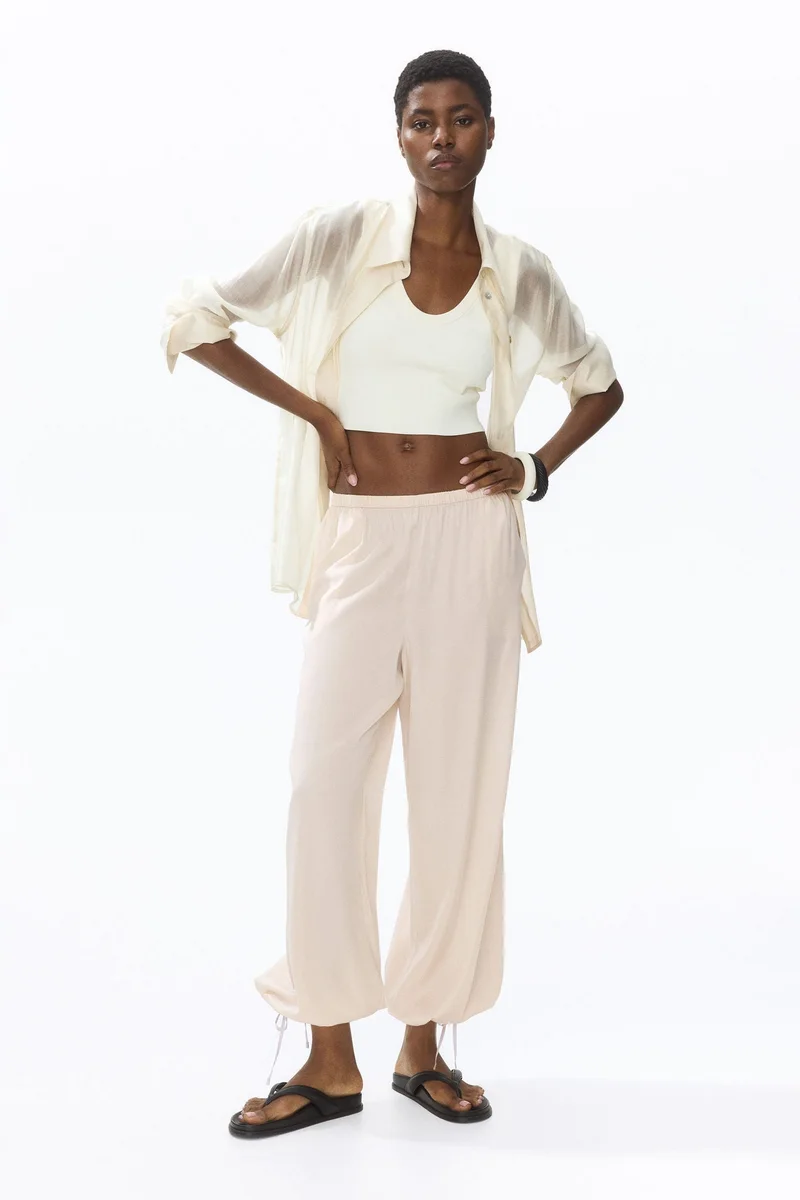 H&m Drawstring-detail balloon trousers