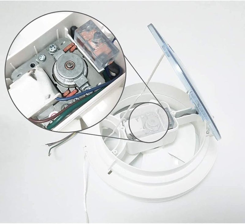 D Size Exhaust Fan Kitchen Toilet Ventilation Blower With Metal Pipe And Louver Window - Image 5