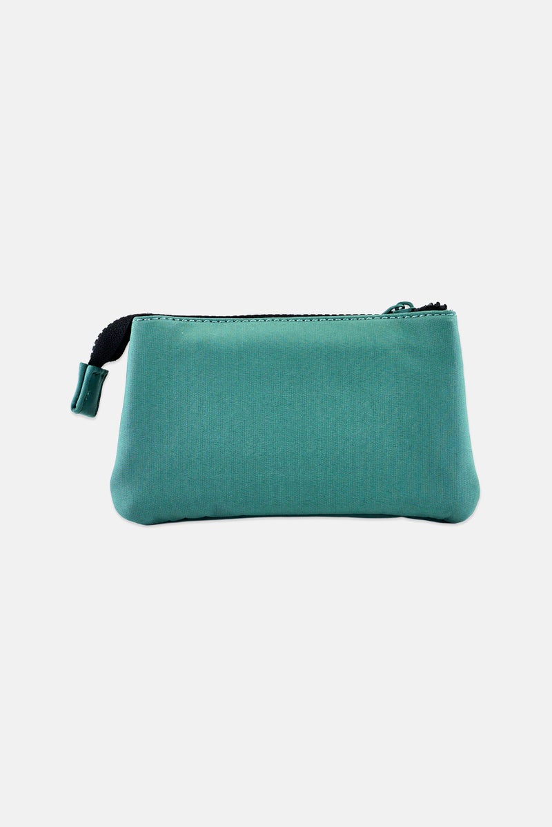 Reebok Women Brand Logo Three Compartment Toiletry Pouch, Blue - Image 3