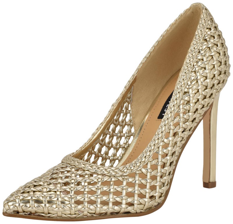 Nine West Womens Tatiana Pump Gold 710 55