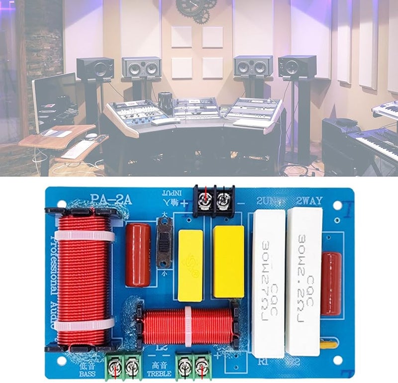 500W 2 Way Crossover Treble Bass Frequency Divider For HiFi Sound System Speakers - Image 3