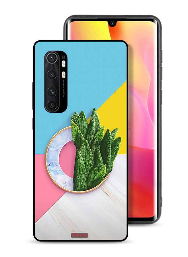 Tolwak Xiaomi Mi Note 10 Lite Protective Case Cover Leaves Abstract Pattern - Image 1