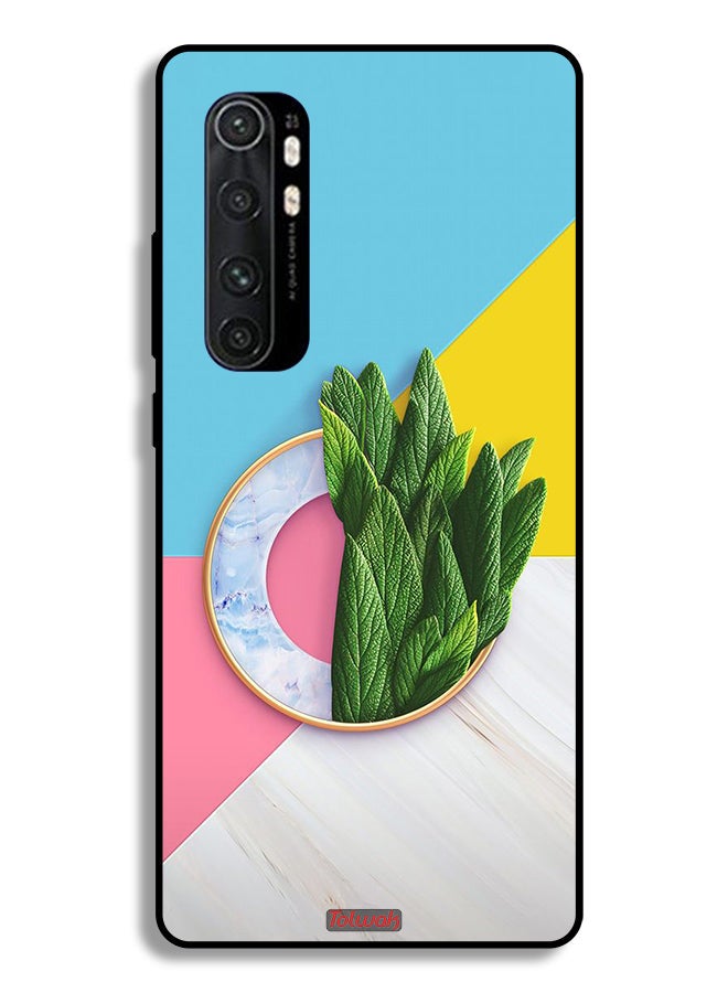 Tolwak Xiaomi Mi Note 10 Lite Protective Case Cover Leaves Abstract Pattern - Image 2