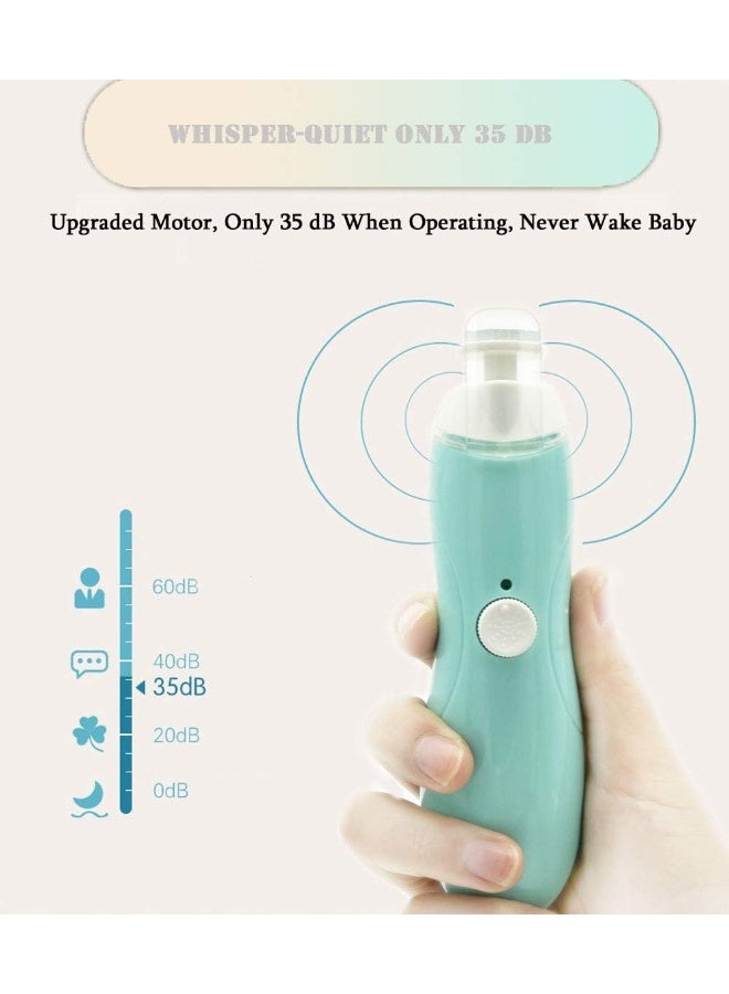 FANSIDI Rechargeable Baby Nail File, Electric Baby Nail Trimmer for Newborn Infant or Toddler Toenail and Fingernail - Girls and Boys Accessory - Extra Replacement Pads Included (Blue) - Image 4