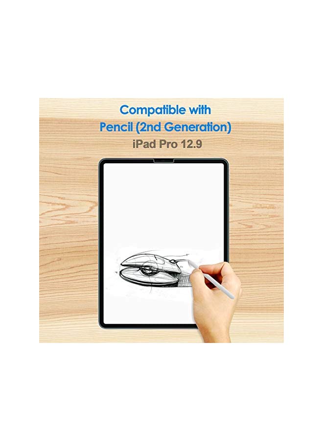 Jetech Screen Protector for iPad Pro 12.9 Inch 2022/2021/2020/2018 (6th/5th/4th/3rd) Model, Edge to Edge Liquid Retina Display, Face ID Compatible, Tempered Glass Film - Image 3