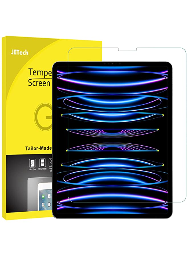 Jetech Screen Protector for iPad Pro 12.9 Inch 2022/2021/2020/2018 (6th/5th/4th/3rd) Model, Edge to Edge Liquid Retina Display, Face ID Compatible, Tempered Glass Film - Image 1