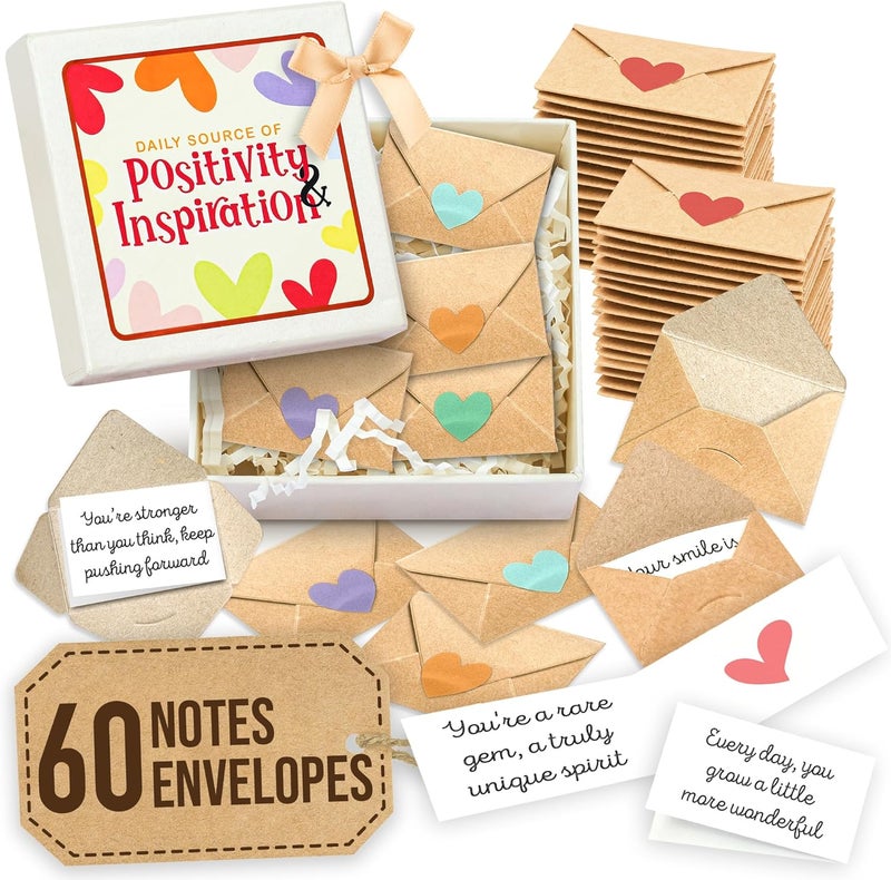 STOFINITY Positive Affirmation Cards For Women Men - Inspirational Cards With Envelopes, Mini Encouragement Cards, Motivational Cards Notes, Employee Appreciation Cards Gratitude Gifts For Coworkers - Image 1