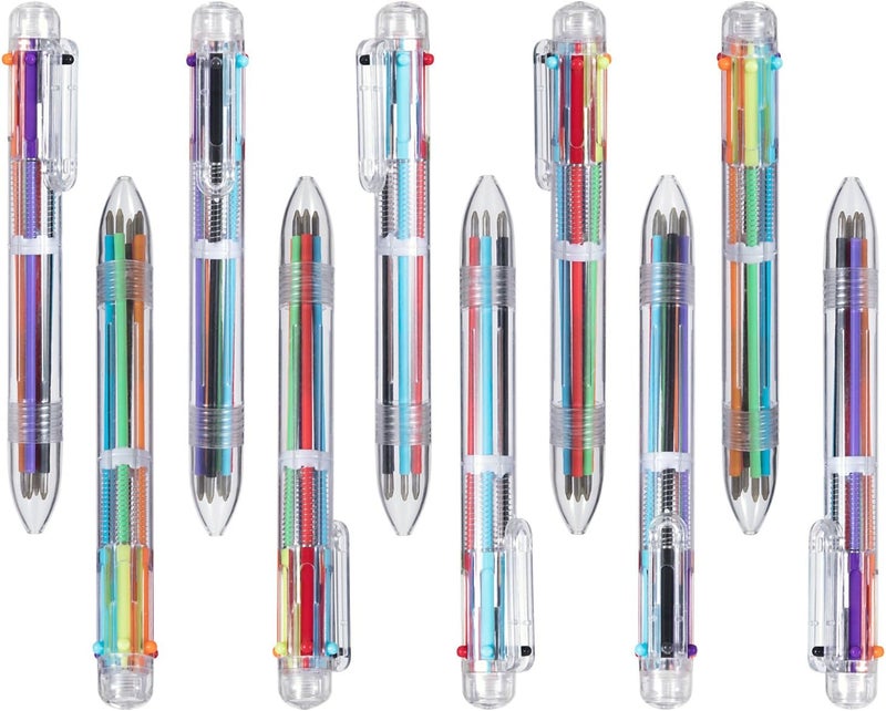 favide 22 Pack 0.5mm 6-in-1 Multicolor Ballpoint Pen,6-Color Retractable Ballpoint Pens for Office School Supplies Students Children Gift,Kids Party Favors - Image 3