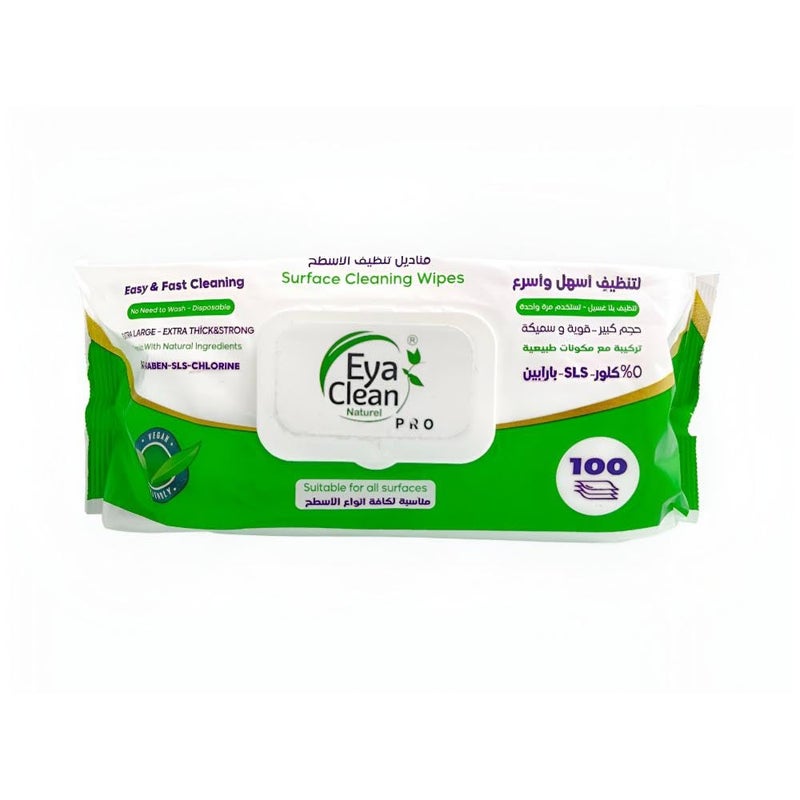 Eya Clean PRO Surface Cleaning Wipes, 100 Wipes - Image 2