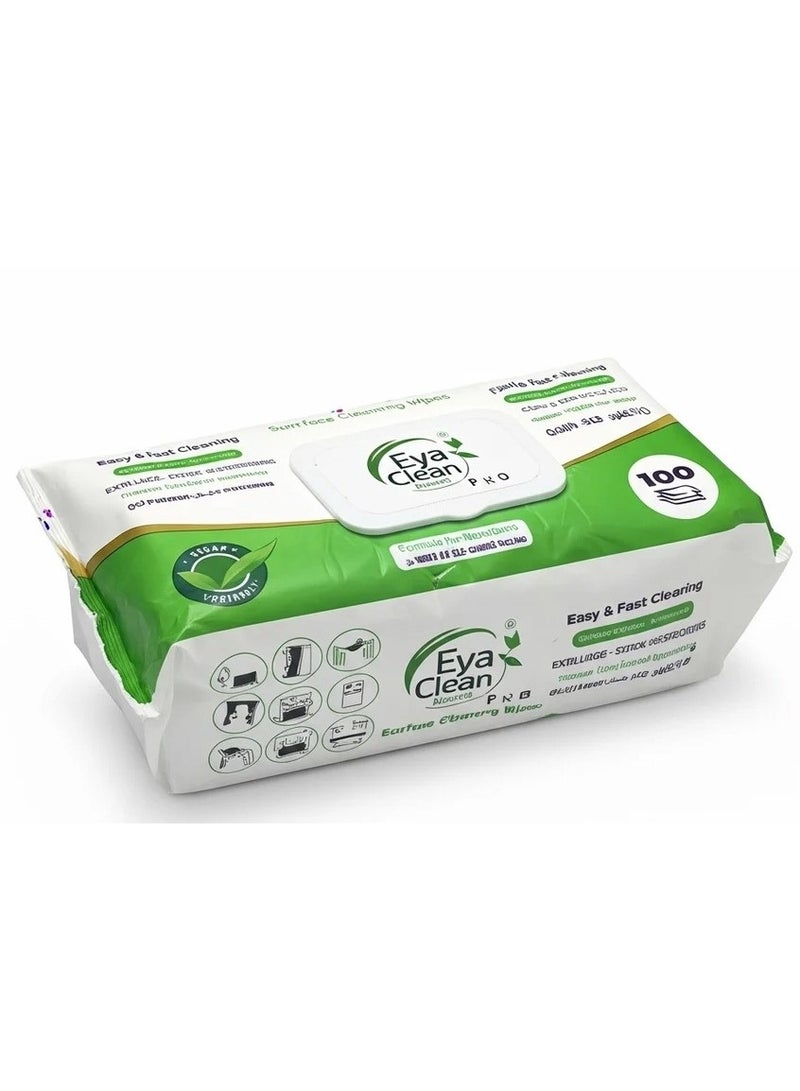 Eya Clean PRO Surface Cleaning Wipes, 100 Wipes - Image 1