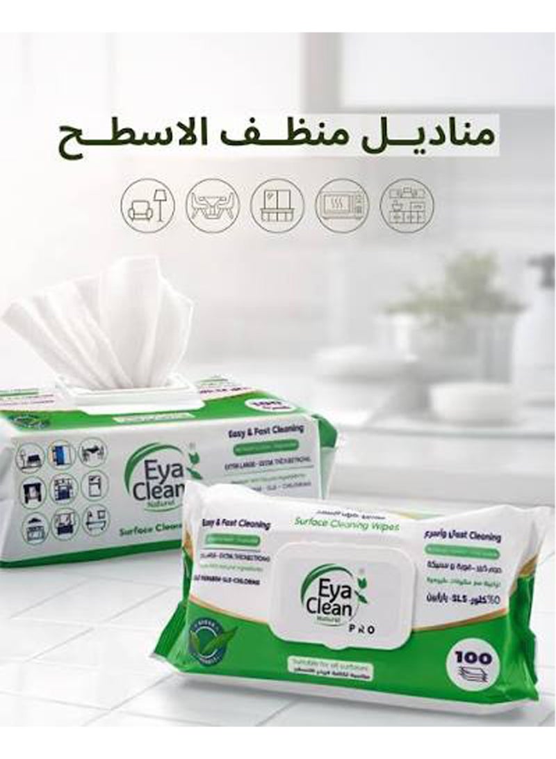 Eya Clean PRO Surface Cleaning Wipes, 100 Wipes - Image 3