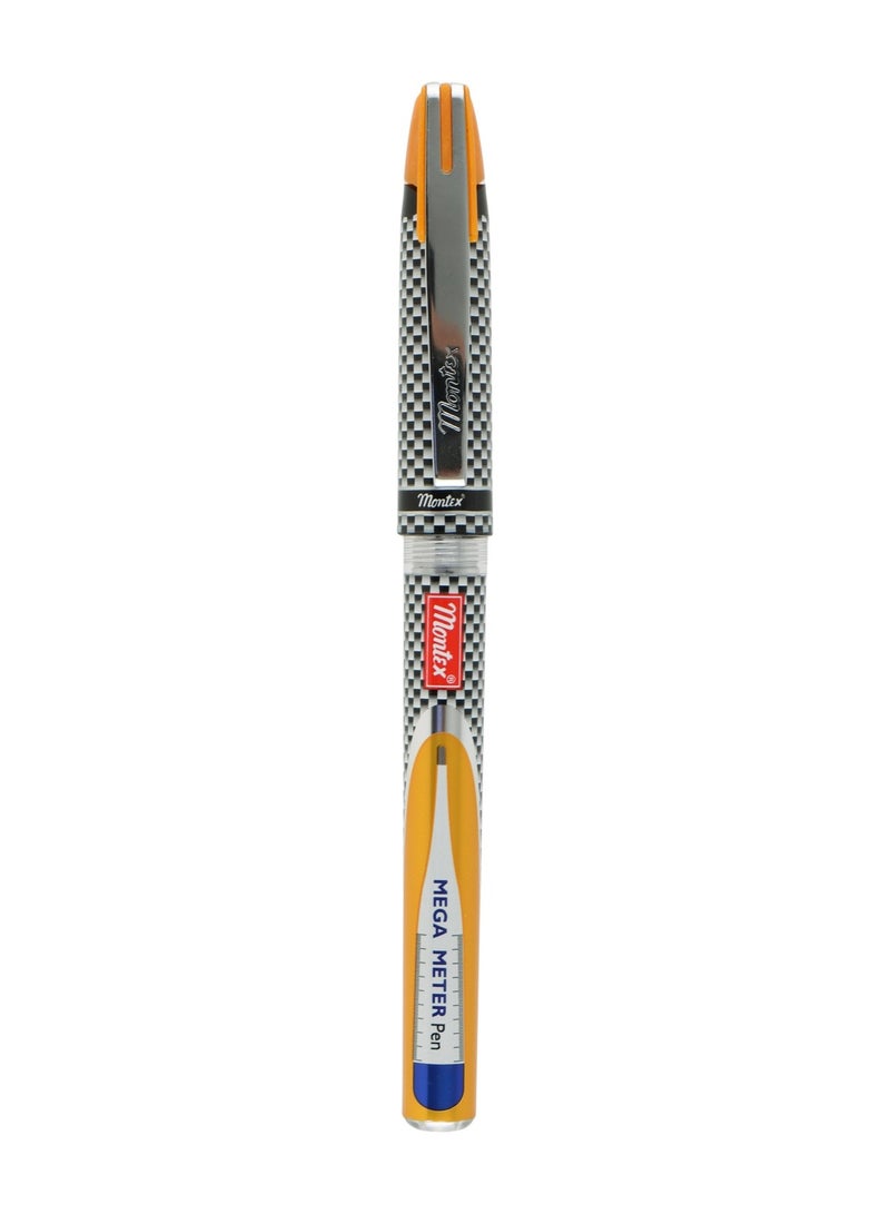 montex 10-Piece Megameter Ballpoint Pen Blue Ink - Image 1