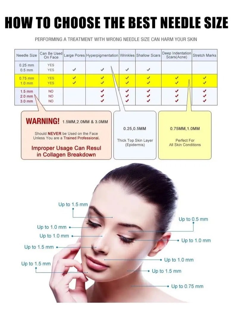 دي آر. بن خراطيش بديلة لأقلام ميكرونيدلينج ألتيما A6، 12 دبابيس، 10 قطع - Image 4