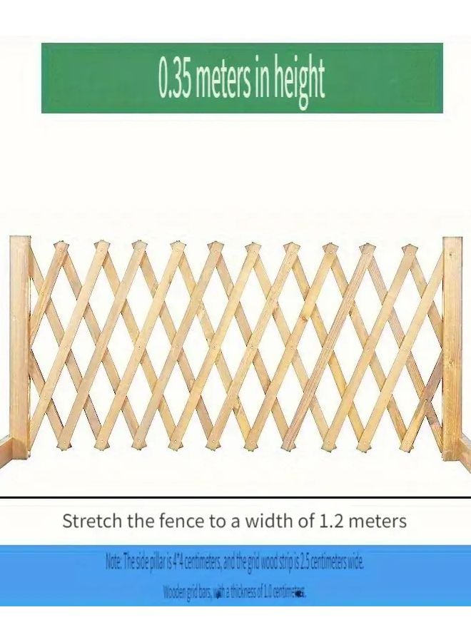 بوابة حيوانات أليفة خشبية قابلة للسحب بلون كربوني، حاجز أمان داخلي للسلالم المنزلية - Image 4