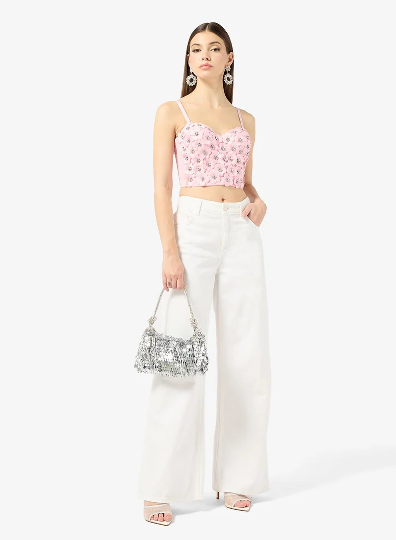 Ella  Corset With 3D Floral Detail for Women | Best Price UAE