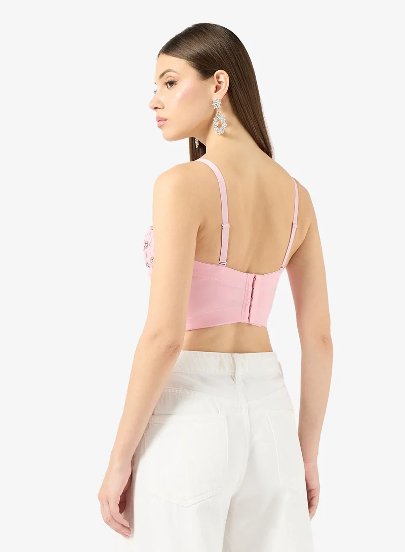 ELLA Corset With 3D Floral Detail