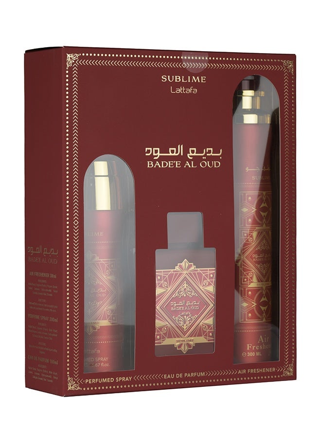Lattafa Giftset Badee Al Oud Sublime + Deo + Af - Image 1