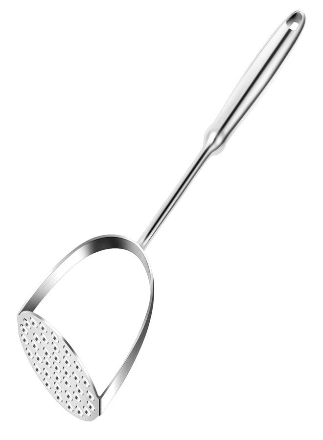 LifHap Potato Masher,Stainless Steel Mashed Potatoes Masher with Long Handle for Beans,Avocado,Fruit,Vegetables.One Piece Construction Heavy Duty Masher Kitchen Tool - Image 1