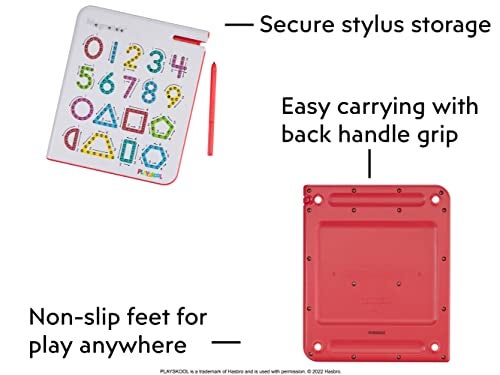 Playskool Magnatab — Numbers and Shapes — Magnetic Board Toy Letter Tracing for Toddlers Learning and Sensory Drawing — for Kids Ages 3 and Up - Image 4