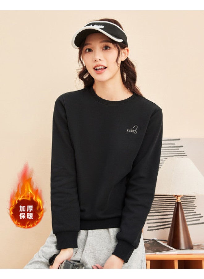 ERKE Autumn Warm Fleece Women'S Hoodie Pullover Thickened Women'S Sports Sweatshirt - Image 1