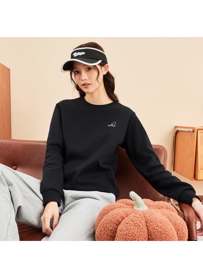 ERKE Autumn Warm Fleece Women'S Hoodie Pullover Thickened Women'S Sports Sweatshirt - Image 3