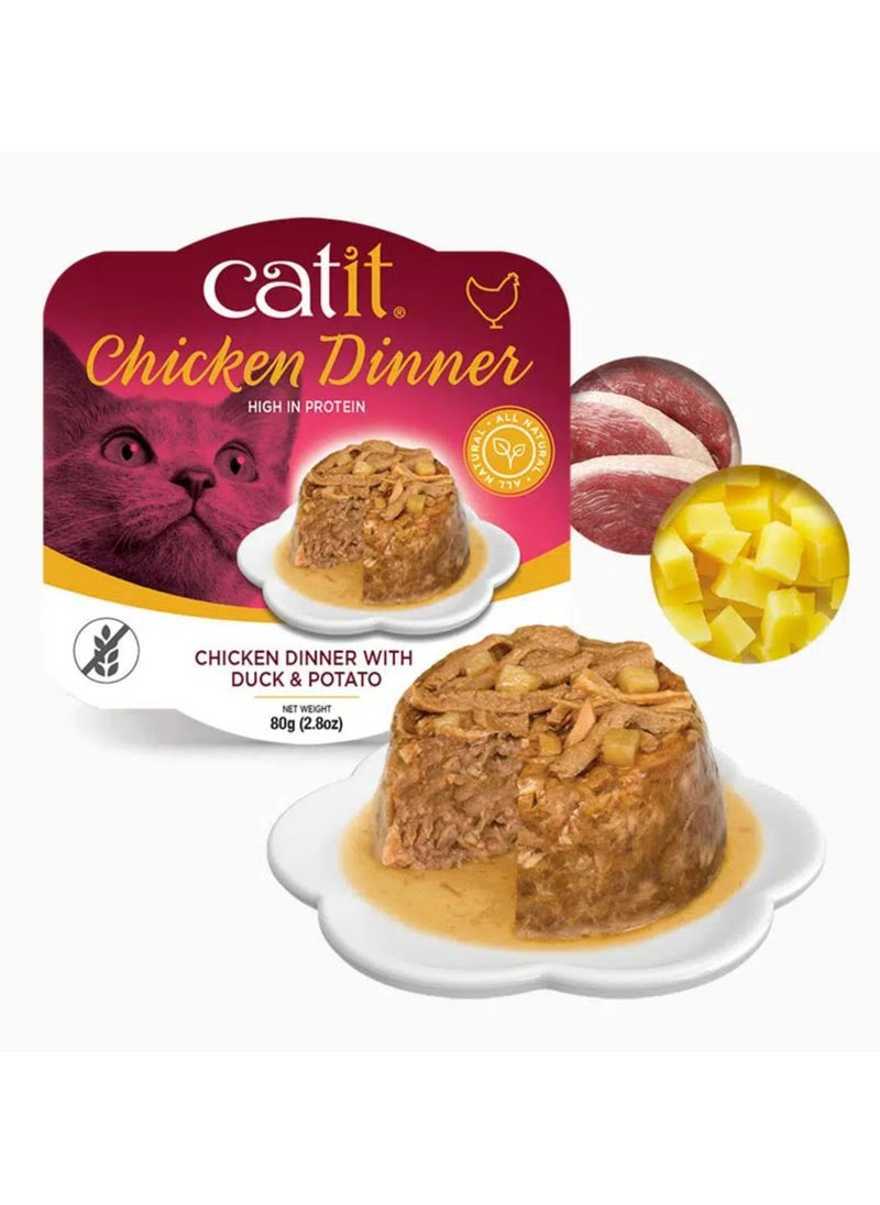 Catit Catit Chicken Dinner with  Duck & Potato 