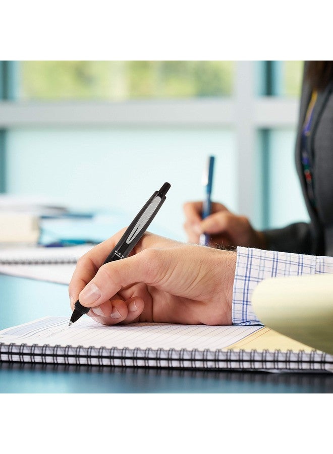 بايلوت قلم حبر جاف قابل لإعادة التعبئة والسحب من Dr. Grip Fullblack، متوسط الرأس، حبر أسود، عبوة من 3 قطع (14634) - Image 3