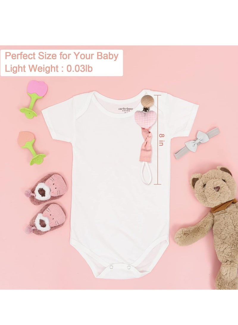 RATSAW 5 Pack Pacifier Clips Paci Holder Baby Boys Girls Teething Beads Soothie Binky Clips Teether Toys Best Gift Idea for Toddlers - Image 4