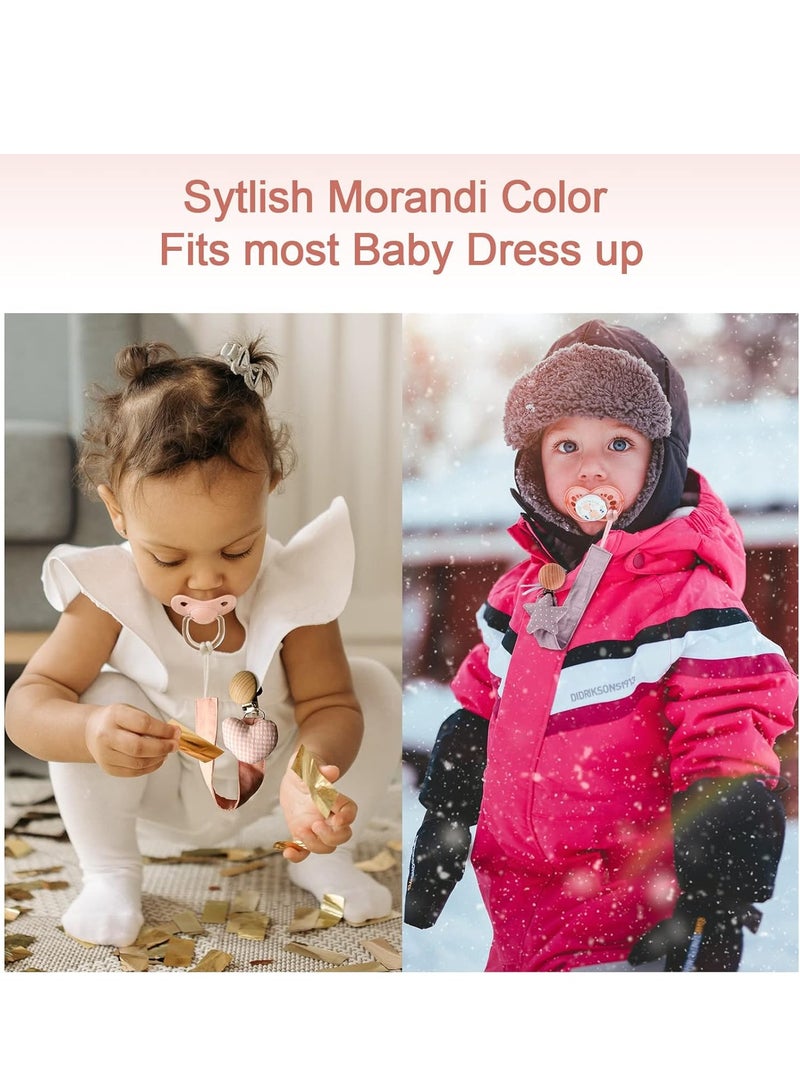 RATSAW 5 Pack Pacifier Clips Paci Holder Baby Boys Girls Teething Beads Soothie Binky Clips Teether Toys Best Gift Idea for Toddlers - Image 5