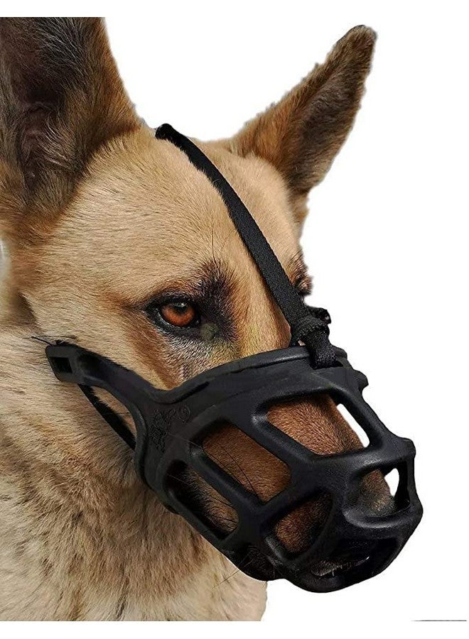 Breathable Basket Muzzles - Barking And Chewing Safety Guard For Aggressive Dogs (Red) - X-Large - Image 3