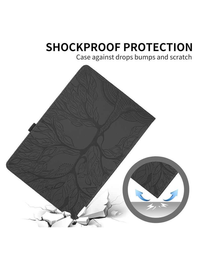general Case Compatible with Suitable for Xiaomi Redmi Pad Pro 12.1 Inch 2024,Tree of Life Embossed Tablet Case with 360° Foldable Swivel Stand - Image 4