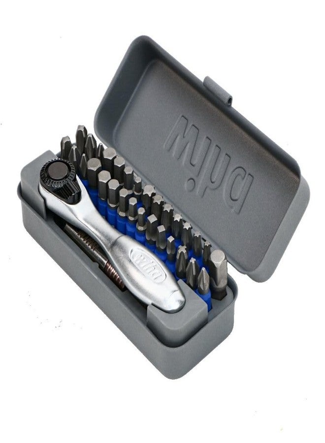 Wiha 76889 32 Piece GoBox TerminatorBlue Impact Bit Set with Mini Ratchet - Image 2