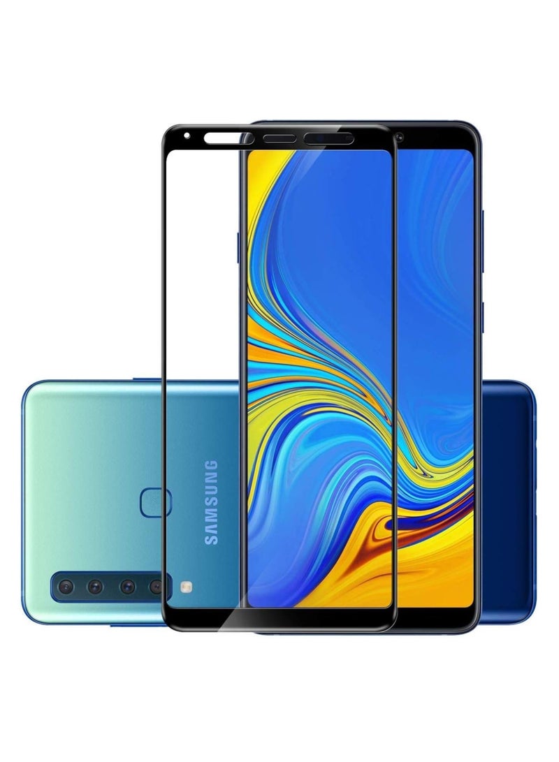 Samsung Galaxy A9 2018 Tempered Glass Screen Protector Full Glue 5D Anti Scratch Crystal Clarity Screen Guard For Samsung Galaxy A9 2018 Black